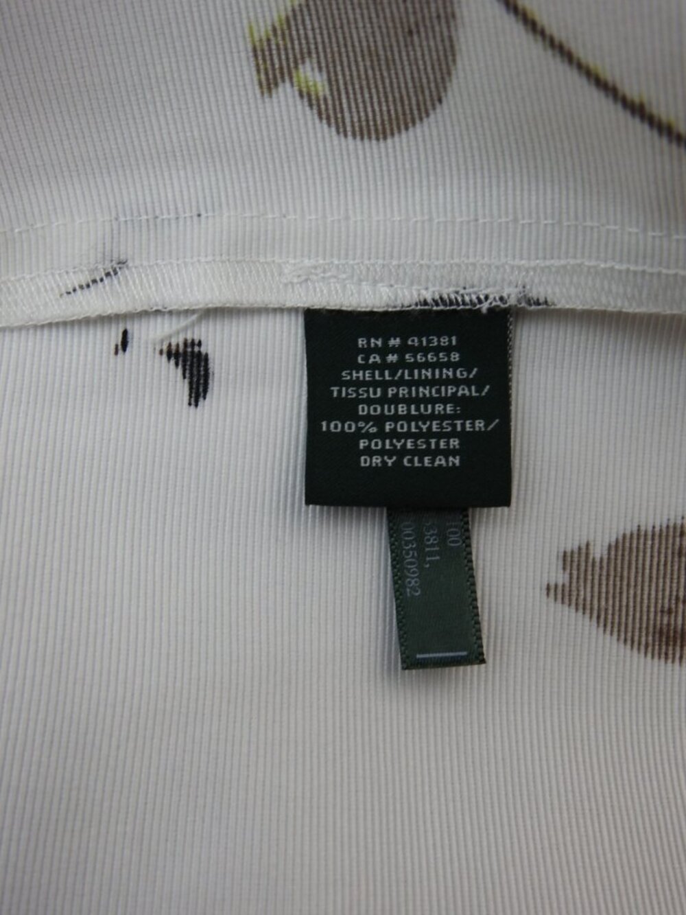 Lauren Ralph Lauren Floral Fit Flare Dress Size 10 White Pink Black Sleeveless - Picture 6 of 7
